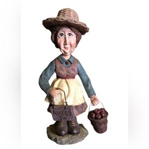 Vintage 1996 Melancholy Dollies Agnes Handcrafted Resin Figurine 4 3/4” Tall